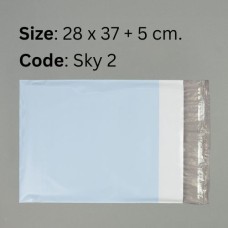 ซองไปรษณีย์พลาสติก สีฟ้า ขนาด 28x37 cm. (Sky2) ชุดละ 50 ใบ